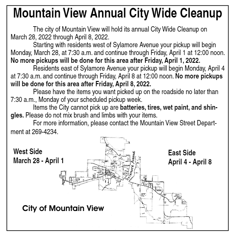 20220331 Mountain View Annual City Wide Cleanup City of Mountain