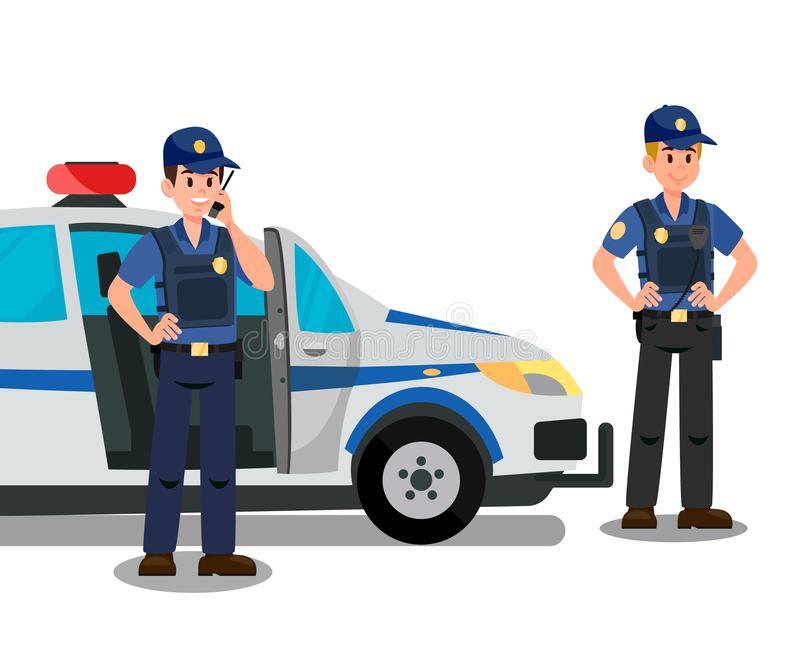 police-officers-ready-to-work-cartoon-characters-police-officers-ready-to-work-cartoon-characters-bodyguards-police-car-flat