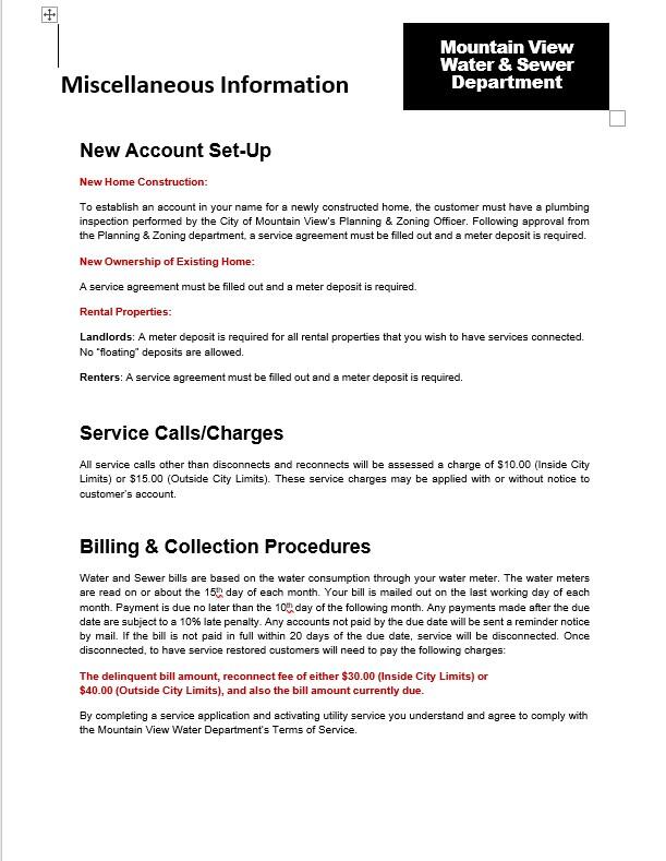 misc info photo