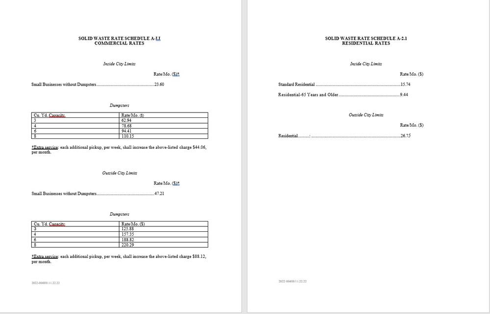 Screenshot water rate increase 2 photo